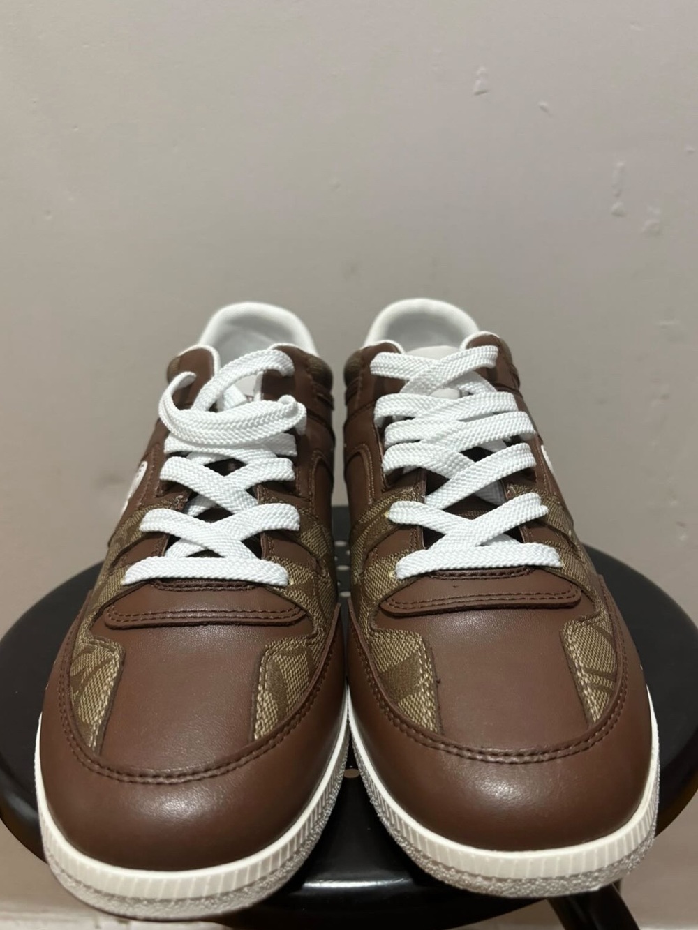 Brand New Coach Mens Brown/ Tan Low Cut Sneakers
